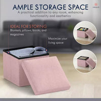 Ottoman de rangement carré pliable Ornavo Home - 12 po