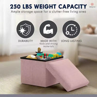 Ottoman de rangement carré pliable Ornavo Home - 12 po