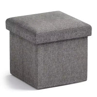 Ottoman de rangement carré pliable Ornavo Home - 12 po