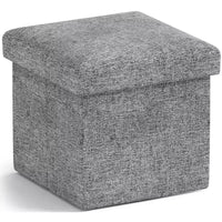 Ottoman de rangement carré pliable Ornavo Home - 12 po