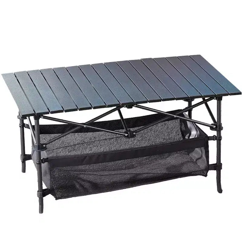 Table de camping pliante portable d'extérieur The Lakeside Collection avec sac de rangement -