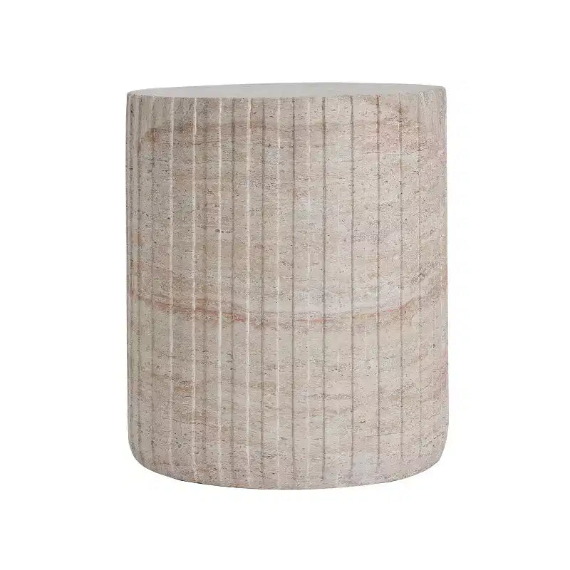 Christopher Knight Home Siani Table d'appoint extérieure minimaliste cylindrique en béton léger