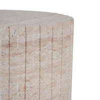 Christopher Knight Home Siani Table d'appoint extérieure minimaliste cylindrique en béton léger
