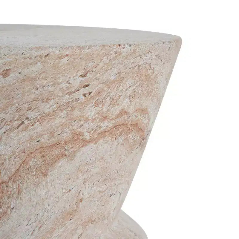 Christopher Knight Home Sveta Table d'appoint extérieure moderne en sablier en béton léger