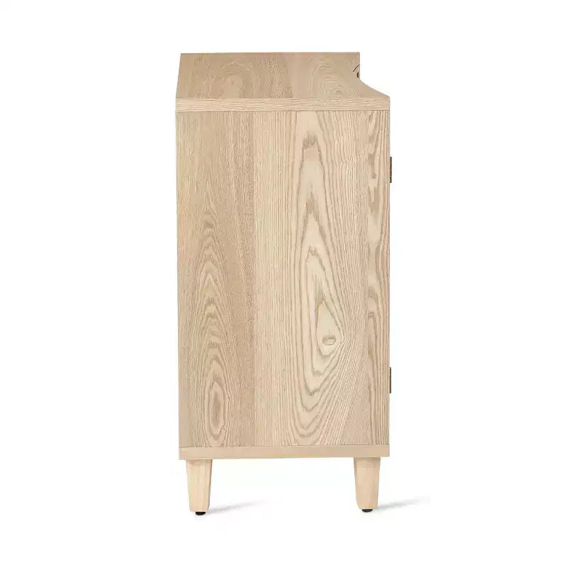 Meuble d'appoint contemporain Christopher Knight Home Sonja à motif géométrique avec étagères réglables et portes
