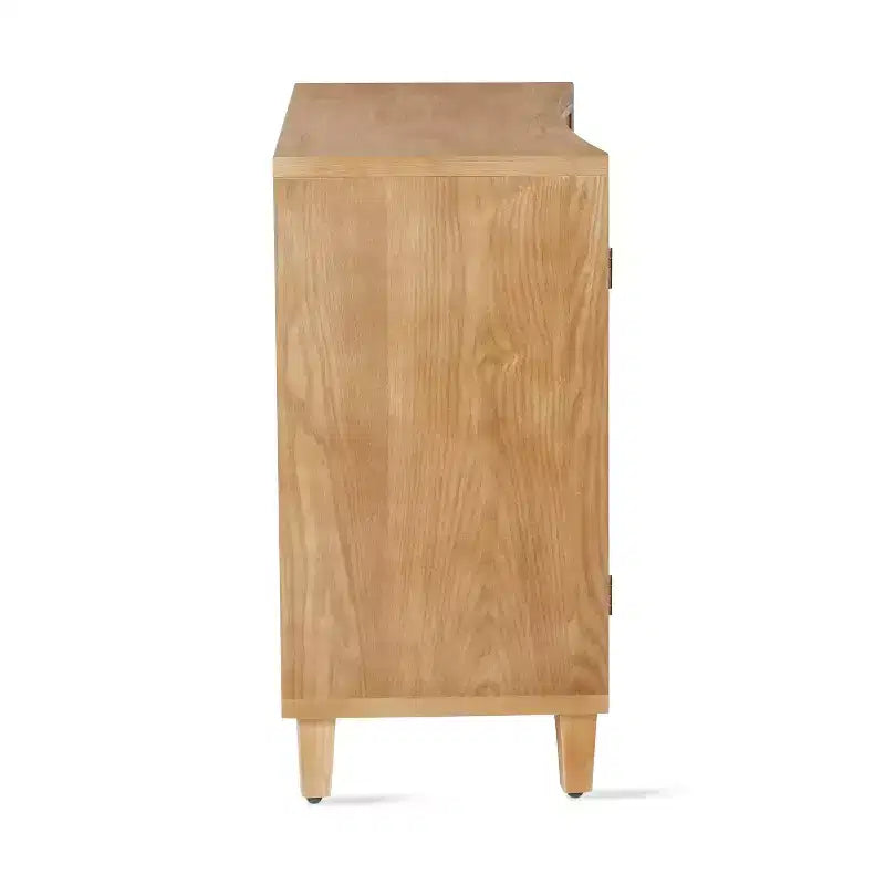 Meuble d'appoint contemporain Christopher Knight Home Sonja à motif géométrique avec étagères réglables et portes