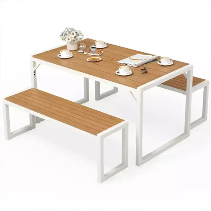 Ensemble table et banc de salle à manger d'extérieur YITAHOME