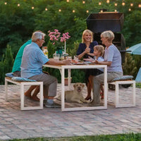 Ensemble table et banc de salle à manger d'extérieur YITAHOME