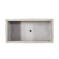 Christopher Knight Home Ella Jardinage d'extérieur jardinière rectangulaire en béton légère (lot de 2)