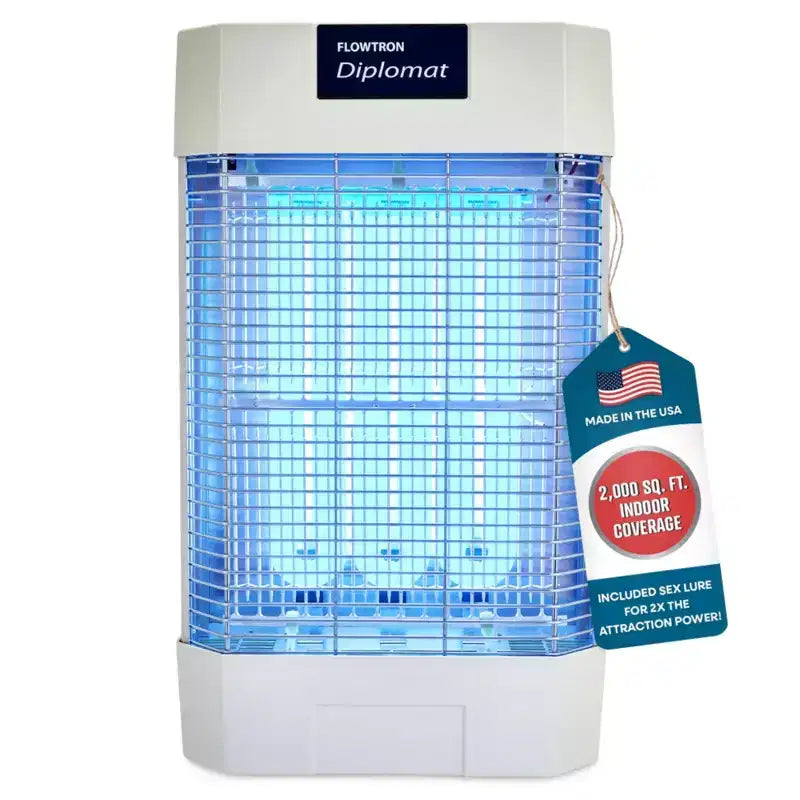 Destructeur d'insectes d'intérieur Flowtron Diplomat, tue-mouches et insectes électrique de 185 m² avec lumière UV de 120 W et plus