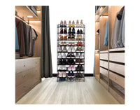 Seville Classics Meuble à chaussures en résine et métal robuste à 3 niveaux pour 12 paires