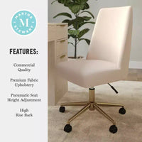 Chaise de bureau rembourrée Maeve Martha Stewart