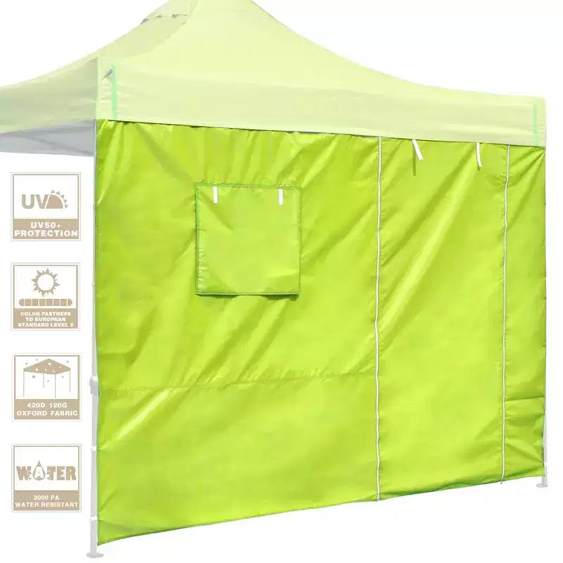 InstaHibit Paroi latérale fenêtre porte UV50+, convient à la tente pop-up 10x10 pi, 1 pièce, camping