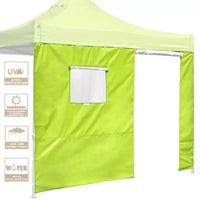 InstaHibit Paroi latérale fenêtre porte UV50+, convient à la tente pop-up 10x10 pi, 1 pièce, camping