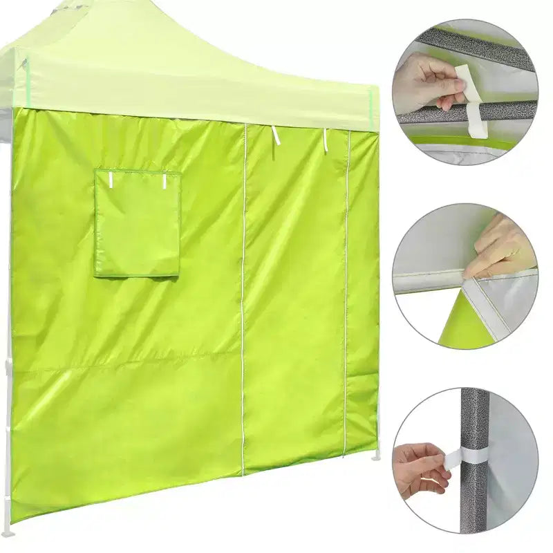 InstaHibit Paroi latérale fenêtre porte UV50+, convient à la tente pop-up 10x10 pi, 1 pièce, camping