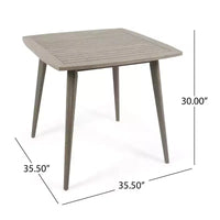 Table à manger carrée d'extérieur en bois d'acacia Reynes Christopher Knight Home