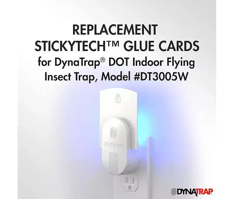 DynaTrap 23005-0612 DOT StickyTech – Recharges de Plaques de Colle pour Piège à Insectes Volants d'Intérieur – Paquet de 6