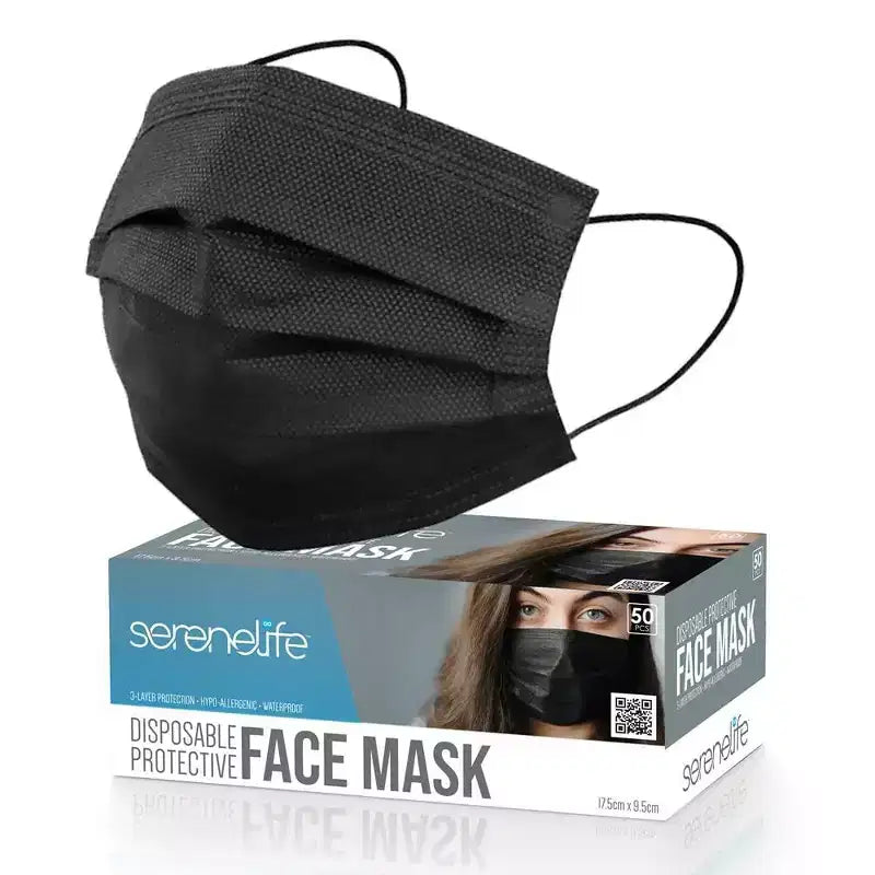 SereneLife 50 masques faciaux jetables
