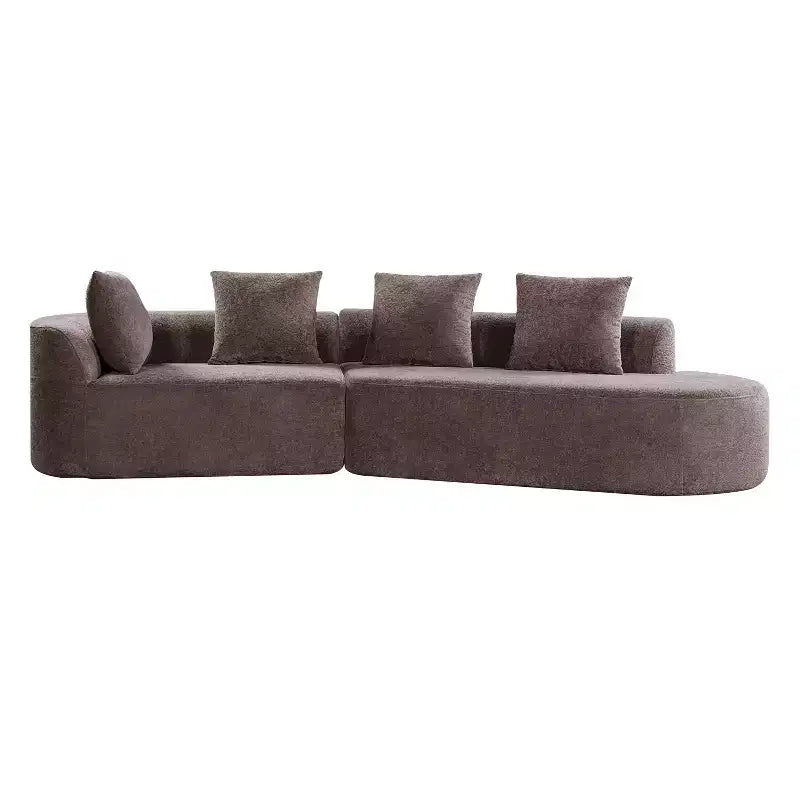 Christopher Knight Home 116 canapé sectionnel courbé moderne avec mousse haute densité et 4 coussins