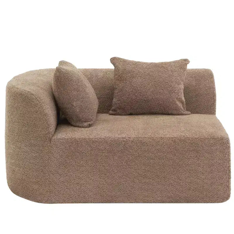 Christopher Knight Home 116 canapé sectionnel courbé moderne avec mousse haute densité et 4 coussins