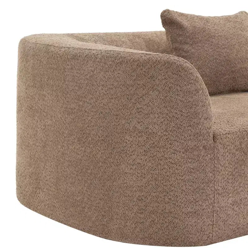 Christopher Knight Home 116 canapé sectionnel courbé moderne avec mousse haute densité et 4 coussins