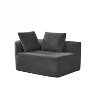 Christopher Knight Home 116 canapé sectionnel courbé moderne avec mousse haute densité et 4 coussins