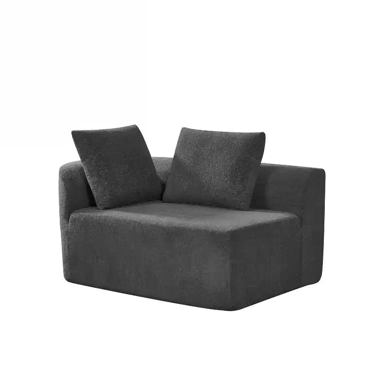 Christopher Knight Home 116 canapé sectionnel courbé moderne avec mousse haute densité et 4 coussins