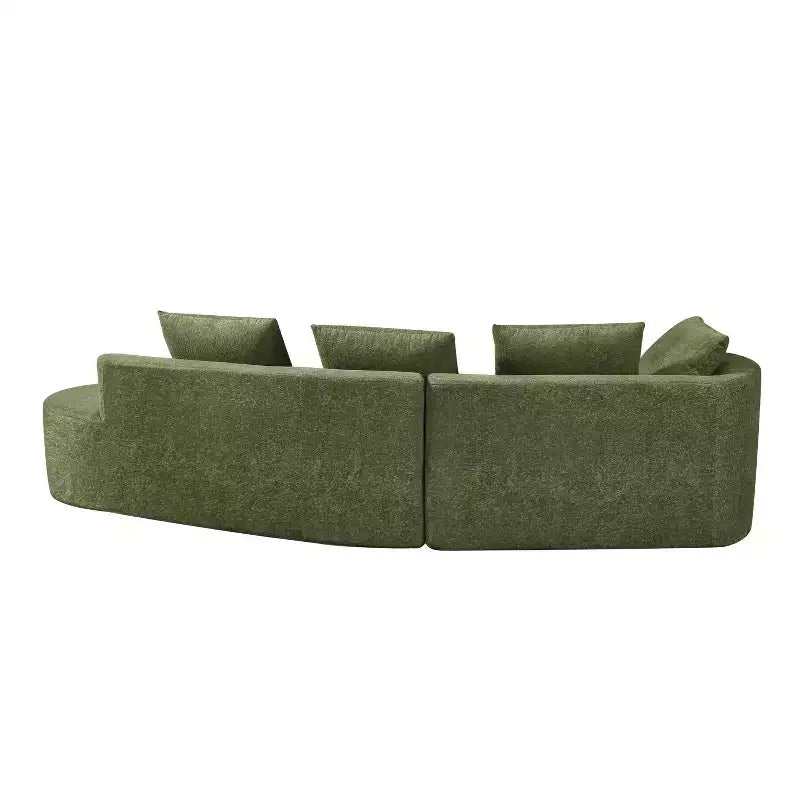 Christopher Knight Home 116 canapé sectionnel courbé moderne avec mousse haute densité et 4 coussins