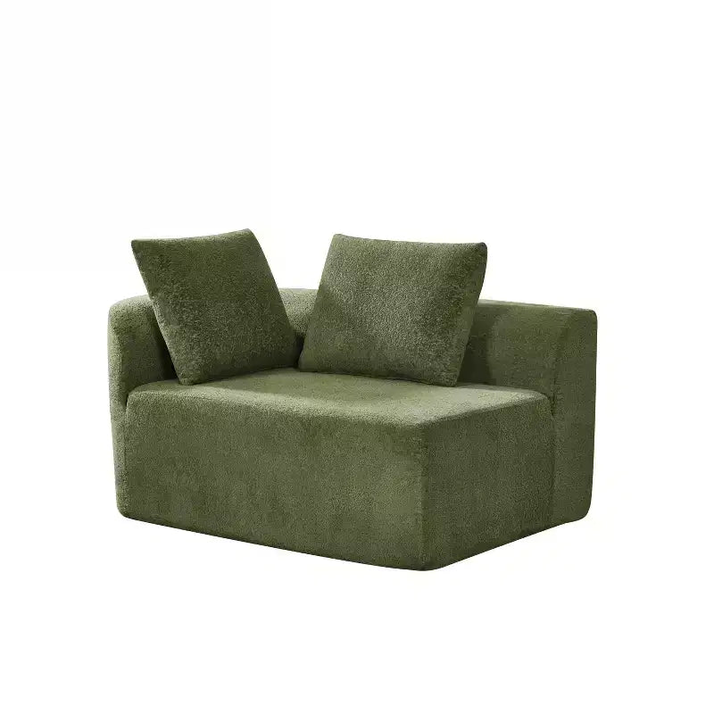 Christopher Knight Home 116 canapé sectionnel courbé moderne avec mousse haute densité et 4 coussins