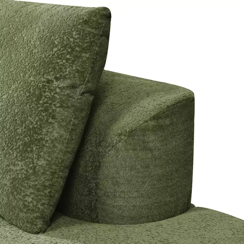 Christopher Knight Home 116 canapé sectionnel courbé moderne avec mousse haute densité et 4 coussins