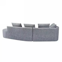Christopher Knight Home 116 canapé sectionnel courbé moderne avec mousse haute densité et 4 coussins