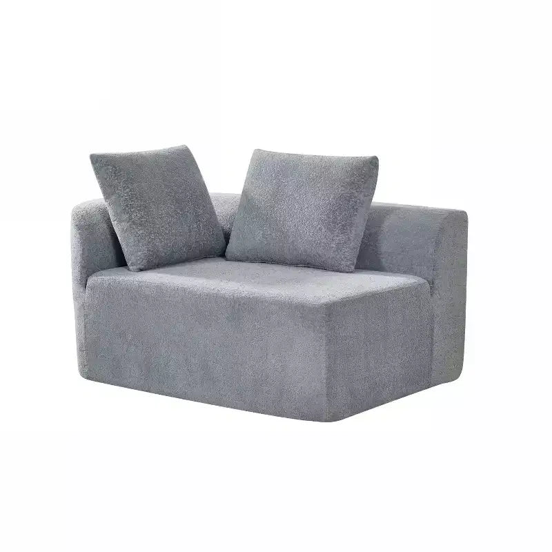 Christopher Knight Home 116 canapé sectionnel courbé moderne avec mousse haute densité et 4 coussins