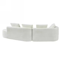 Christopher Knight Home 116 canapé sectionnel courbé moderne avec mousse haute densité et 4 coussins