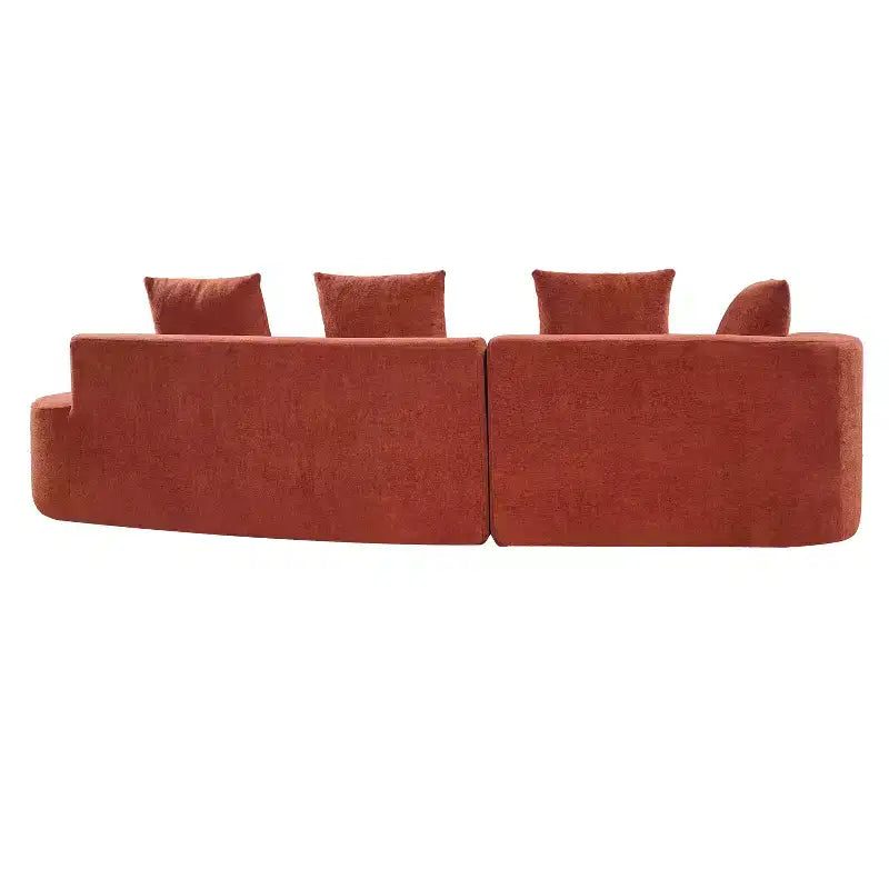 Christopher Knight Home 116 canapé sectionnel courbé moderne avec mousse haute densité et 4 coussins