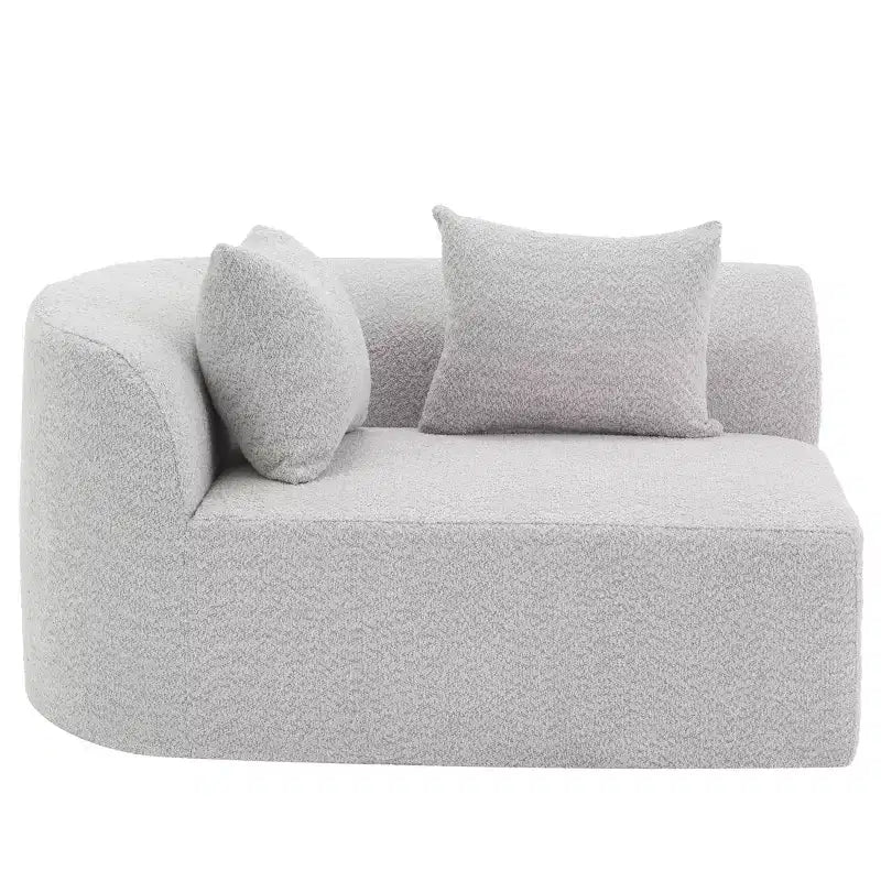 Christopher Knight Home 116 canapé sectionnel courbé moderne avec mousse haute densité et 4 coussins