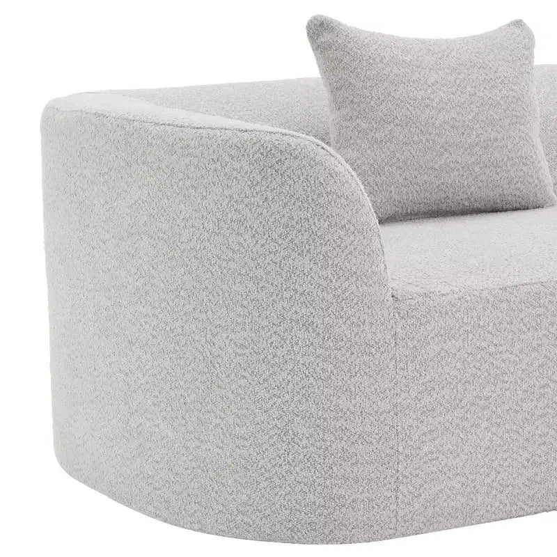 Christopher Knight Home 116 canapé sectionnel courbé moderne avec mousse haute densité et 4 coussins