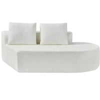 Christopher Knight Home 116 canapé sectionnel courbé moderne avec mousse haute densité et 4 coussins