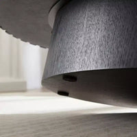 Table basse ovale/carrée, table centrale cannelée minimaliste, table d'appoint, frêne naturel/noyer/noir mat - ModernLuxe