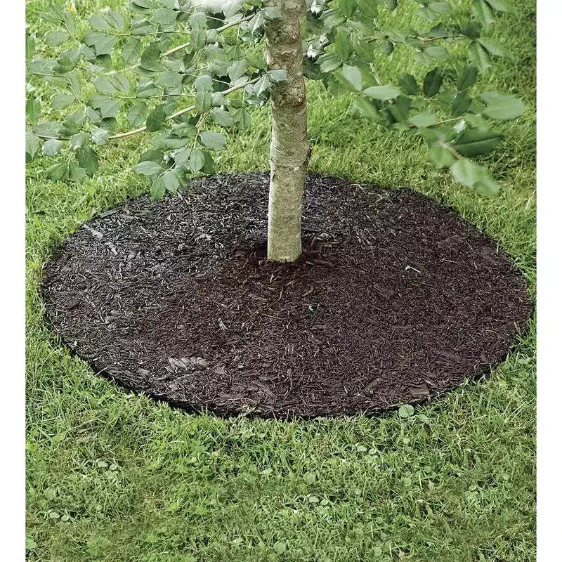 Plow & Hearth Anneau d'arbre permanent en caoutchouc recyclé, 24 po de diamètre.