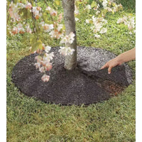 Plow & Hearth Anneau d'arbre permanent en caoutchouc recyclé, 24 po de diamètre.
