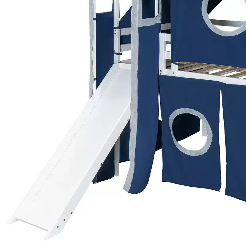 Lit mezzanine taille Twin Whisen avec tente et tour