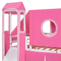 Lit mezzanine taille Twin Whisen avec tente et tour
