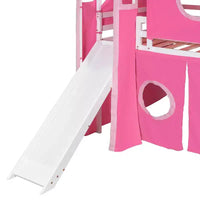 Lit mezzanine taille Twin Whisen avec tente et tour