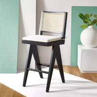 Tabouret de bar Colette en rotin - SFV4134 - Safavieh Couture