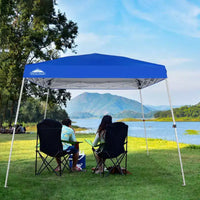 EAGLE PEAK Tente auvent pliante à pieds inclines 10x10 pi, base 10x10, dessus 8x8