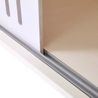 Meuble TV et litière pour chat, console TV avec armoire de rangement et porte coulissante amovible, Blanc crème-ModernLuxe