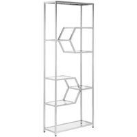 Bibliothèque chromée Benoit - SFV1101 - Chrome - Safavieh Couture