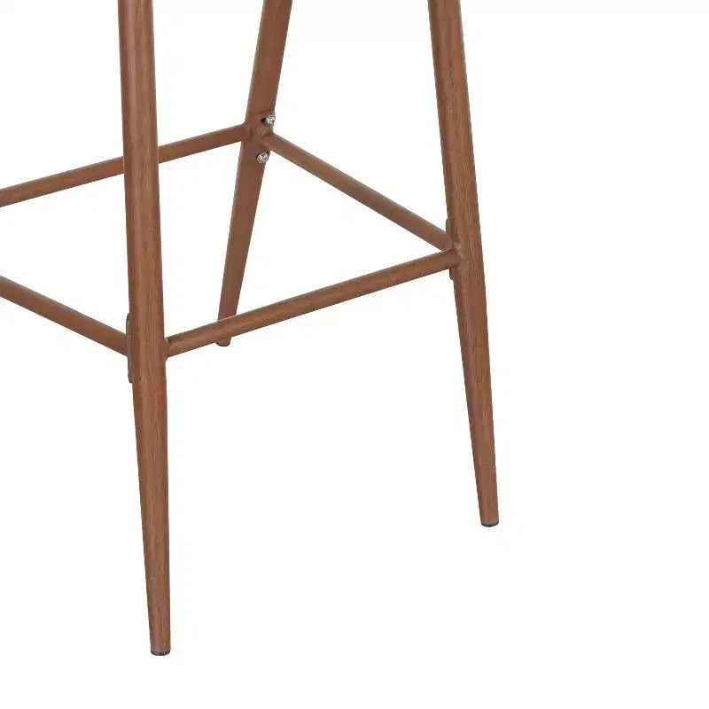Christopher Knight Home Youssef Tabourets de bar extérieurs en aluminium et rotin 30 avec dossier festonné (lot de 2)