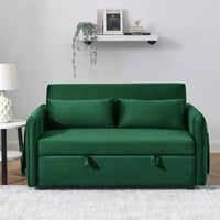 Combinaison canapé 3 places + 3 places moderne en tissu bouclette - Structure en bois et coussins inclus