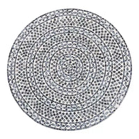 bali & pari Table basse en nacre Capiz coquillage Idra Coastal noir et blanc